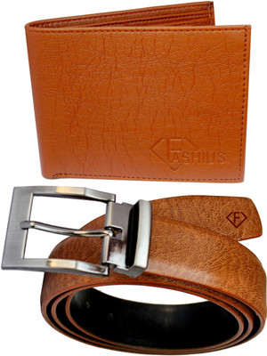 

Fashius Men Tan Artificial Leather Belt, Tan-01