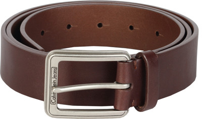 

Calvin Klein Men Brown Genuine Leather Belt, 174