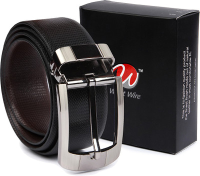 

Waist Wire Men Party, Formal Black, Brown Genuine Leather Reversible Belt