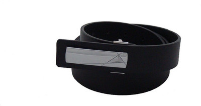 

SFA Men Formal Black Artificial Leather Belt, Blackcode728