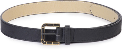 

Buckle Up Women Black Artificial Leather Belt