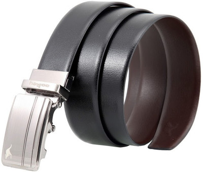 

Kangoo Men Casual, Formal Black, Brown Genuine Leather Reversible Belt