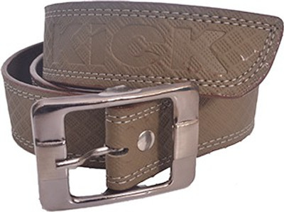 

Aam Shopping Men Grey Artificial Leather Belt
