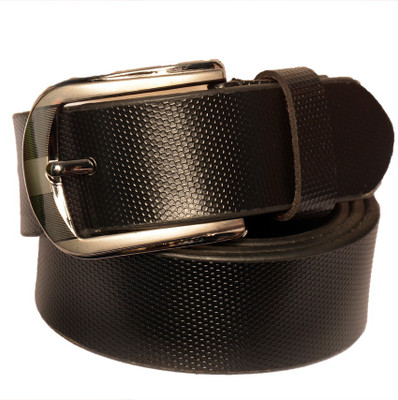 

Cops Men Formal Black Genuine Leather Belt
