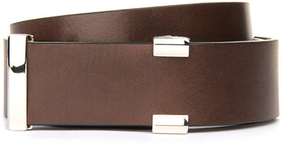 

Van Heusen Genuine Leather, Metal Belt, Brown