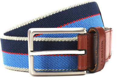 

U.S. Polo Assn Men Blue Genuine Leather, Canvas Belt
