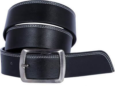 

Kritika's World Men Casual Black Genuine Leather Reversible Belt