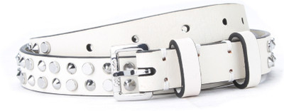 

Calvin Klein Women White Genuine Leather Belt, 714