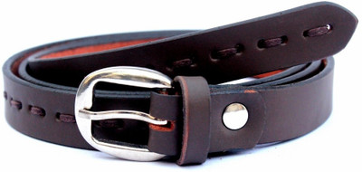

Tops Men Casual Brown Genuine Leather Belt