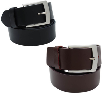 

Walletsnbags Men Casual Black, Brown Genuine Leather Belt, Blkbr-gs57