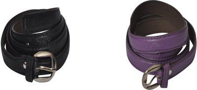 Robb Club Women Black, Purple Artificial Leather Belt