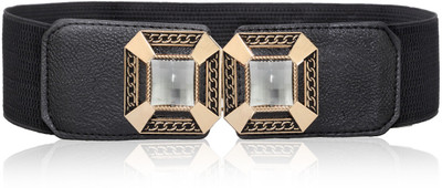 

Calvino Women Casual, Formal Black Artificial Leather Belt