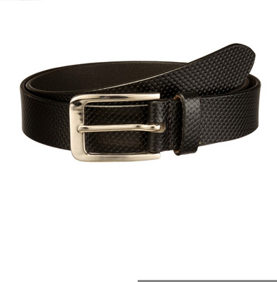 

Contrast Men Formal Brown Genuine Leather Belt, Black-09