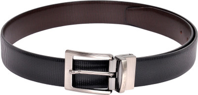 

Scarleti Men Casual Black Genuine Leather Reversible Belt