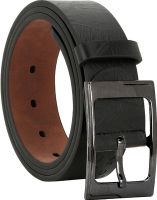 

Comfort Zone Men Casual, Formal Black Artificial Leather Belt, Bold black