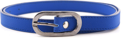 

Buckle Up Women Casual Blue Artificial Leather Belt