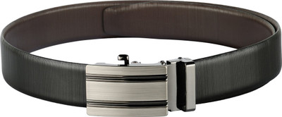 

Teakwood Men Casual Black Genuine Leather Reversible Belt