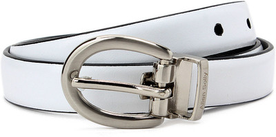 

Allen Solly Women Black, White Metal Reversible Belt, Black and white