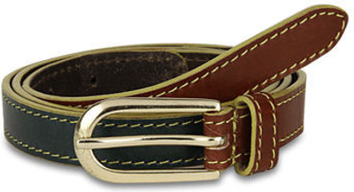 

Paradigm Design Lab Men Casual Green, Brown Genuine Leather Belt