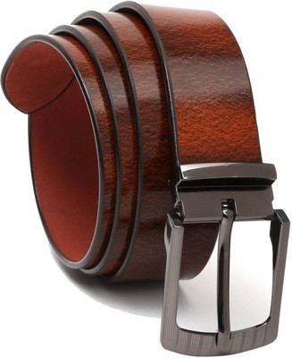 

LAER Men & Women Brown Genuine Leather Belt