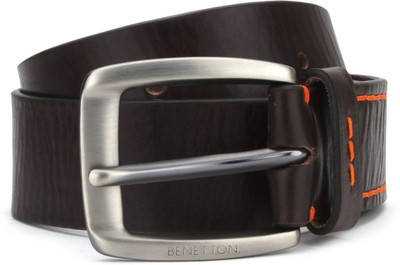 

United Colors of Benetton Men Brown Genuine Leather Belt, 902