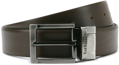 

Van Heusen Men Black, Brown Metal Reversible Belt, Black and brown