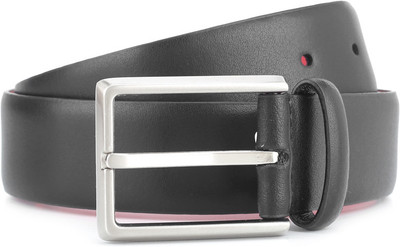 

Allen Solly Men Black Metal Belt, Black and red