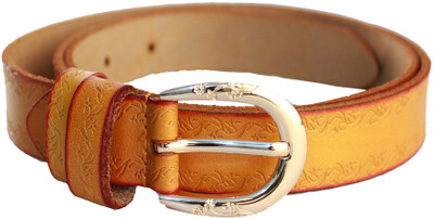 

Lion Heart Women Casual Tan Genuine Leather Belt