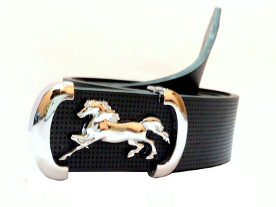 

Mode Boys Casual, Formal Black Genuine Leather Belt, Black-125