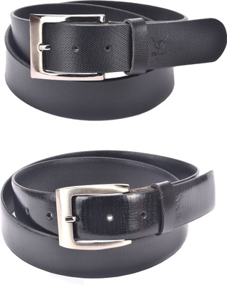 

Hidelink Men Formal Black Genuine Leather Belt