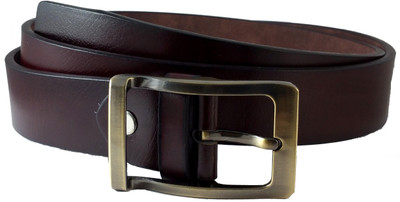 

Ammvi Creations Men Formal Brown Genuine Leather Belt