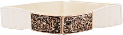 

Tiekart Women Casual White Metal Belt