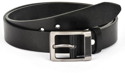 

Buckle Up Men Formal Black Genuine Leather Belt