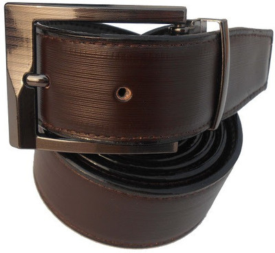 

P&E Men Formal Brown Artificial Leather Reversible Belt