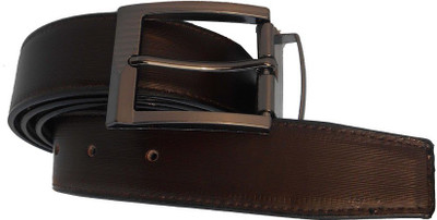 

AmahapGlamourDaze Men Formal Brown Artificial Leather Reversible Belt