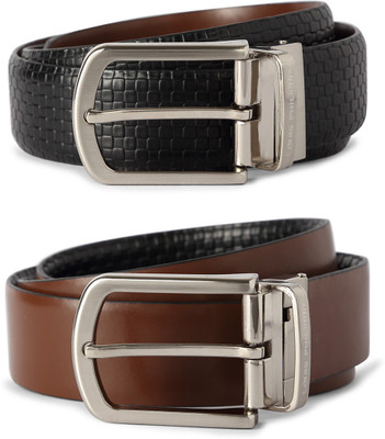 

Louis Philippe Men Black Genuine Leather Belt