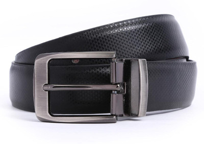

Bluth Men Formal Black Artificial Leather Belt