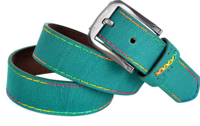 61% OFF on Drakemen Men Casual Green Artificial Leather Belt