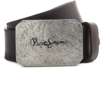 

Pepe Jeans Men Brown Metal, Genuine Leather Belt