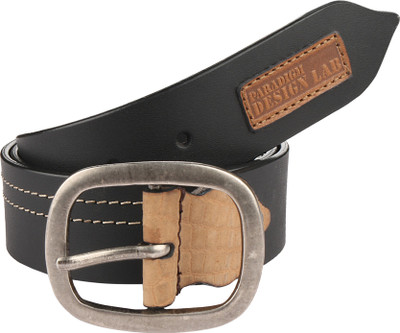 

Paradigm Design Lab Men Casual Black Genuine Leather Belt