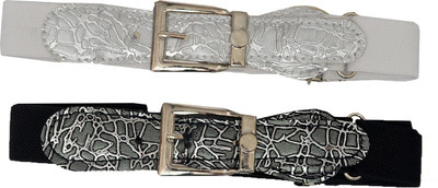 

Crux & Hunter Girls Black Artificial Leather Belt