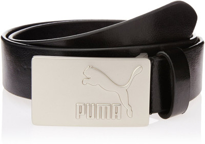

Puma Men Black Belt, Black;matt silver
