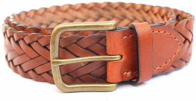 

Tops Men Casual Tan Genuine Leather Belt