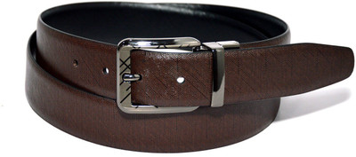 

Pellezzari Men Formal Black, Brown Genuine Leather Reversible Belt