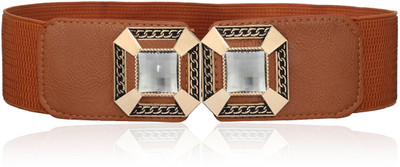 

Calvino Women Casual, Formal Brown Artificial Leather Belt