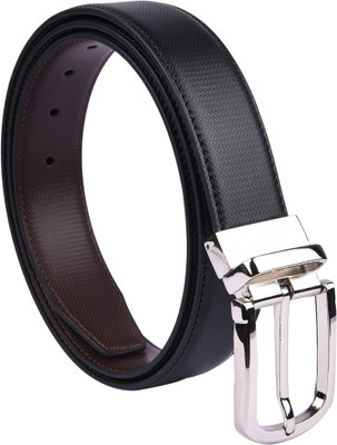 

BW Men Formal Black Artificial Leather Reversible Belt