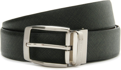 

Louis Philippe Men Black, Brown Metal Reversible Belt, Black and brown