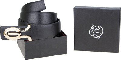 

Zeva Men Casual, Formal, Party Black Genuine Leather Belt, Black-40