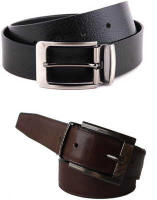 

Jars Collections Men Multicolor Artificial Leather Belt, Black;brown