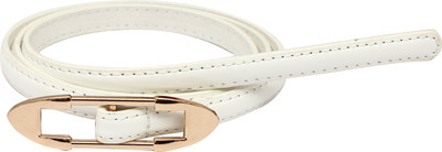 

Sri Women Casual, Party White Artificial Leather Belt